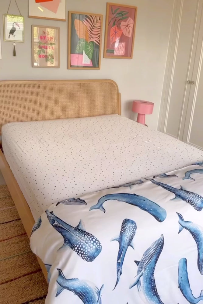 
                
                    Load and play video in Gallery viewer, Yvonne Ellen Mini Kid&amp;#39;s Whale Bedding
                
            