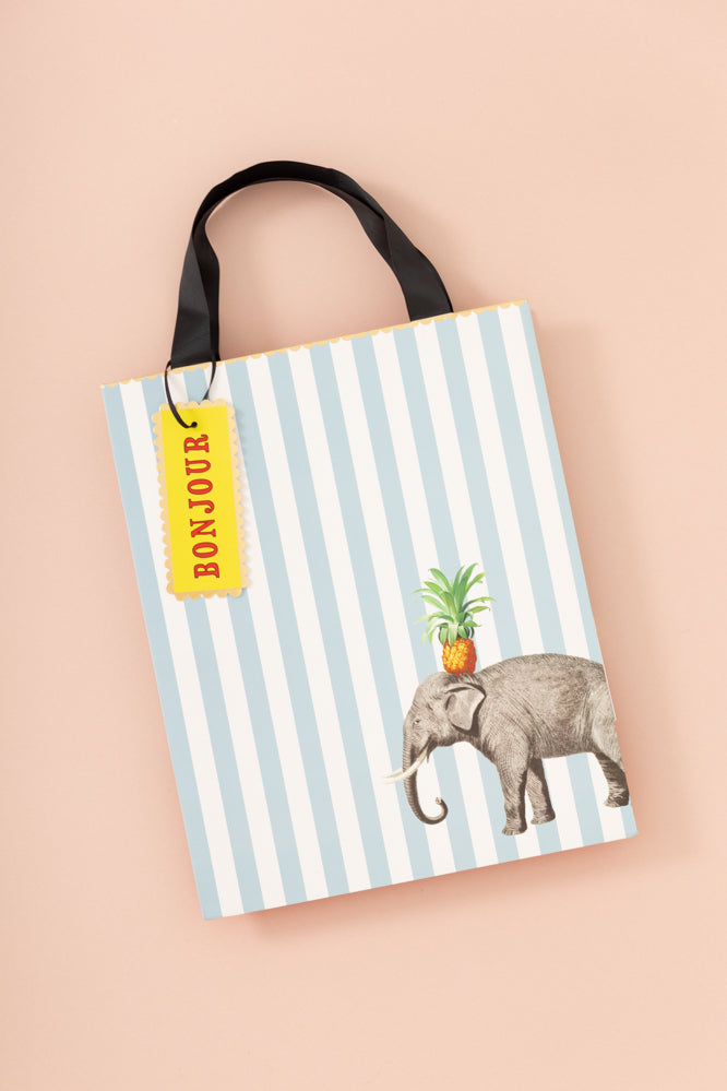 Yvonne Ellen Elephant Bonjour Gift Bag (Medium)