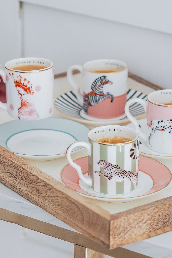 Ellen Yvonne espresso cups and saucers are just so cute! Aren't