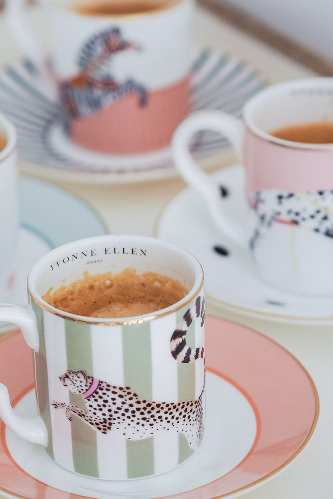 Ellen Yvonne espresso cups and saucers are just so cute! Aren't