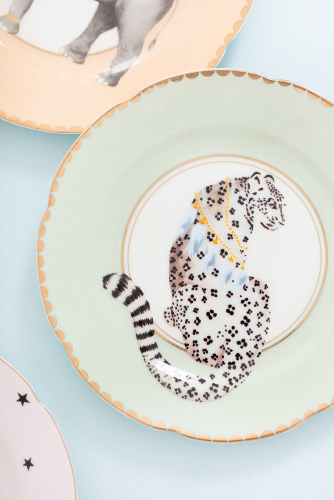 Yvonne Ellen Tiger/Leopard/Elephant/Parrot Tea Plates 16cm (Set of 4)