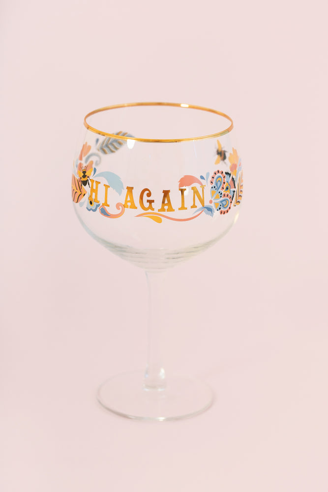 Yvonne Ellen Slogan Gin Glass