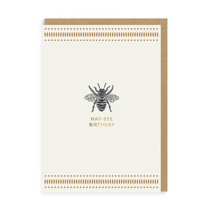 Yvonne Ellen Mono Hap-Bee Birthday Card