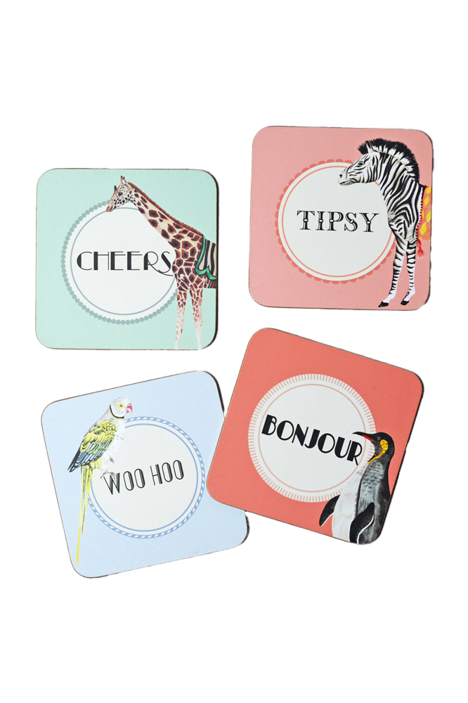 Yvonne Ellen Tipsy Coasters (Set of 4)