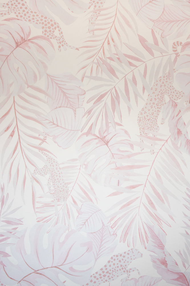 Yvonne Ellen Tropical Safari Wallpaper, Pink