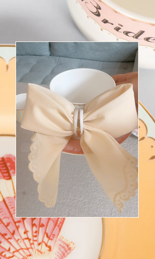 Tie the Knot: DIY Bow Wedding Teacups