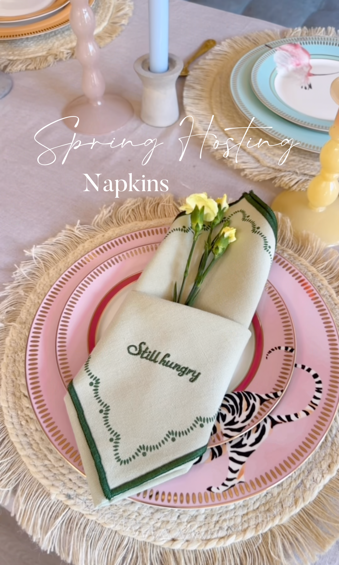 Spring Hosting: Flower Napkins – Yvonne Ellen