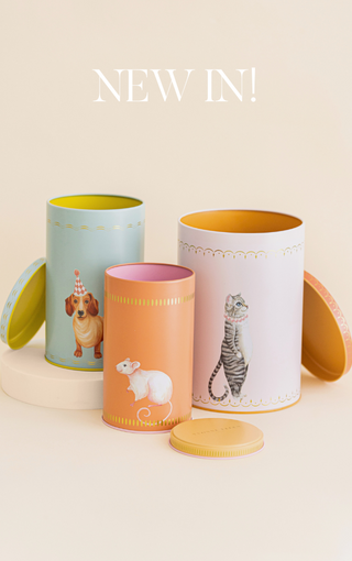 New in tins and coasters