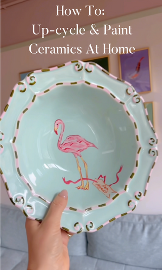 How To: Up-cycle and Paint Ceramics At Home