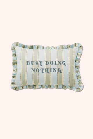 Yvonne Ellen Busy Doing Nothing Cushion