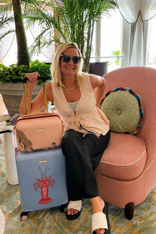 Pale Blue Lobster Cabin 4W Trolley Case