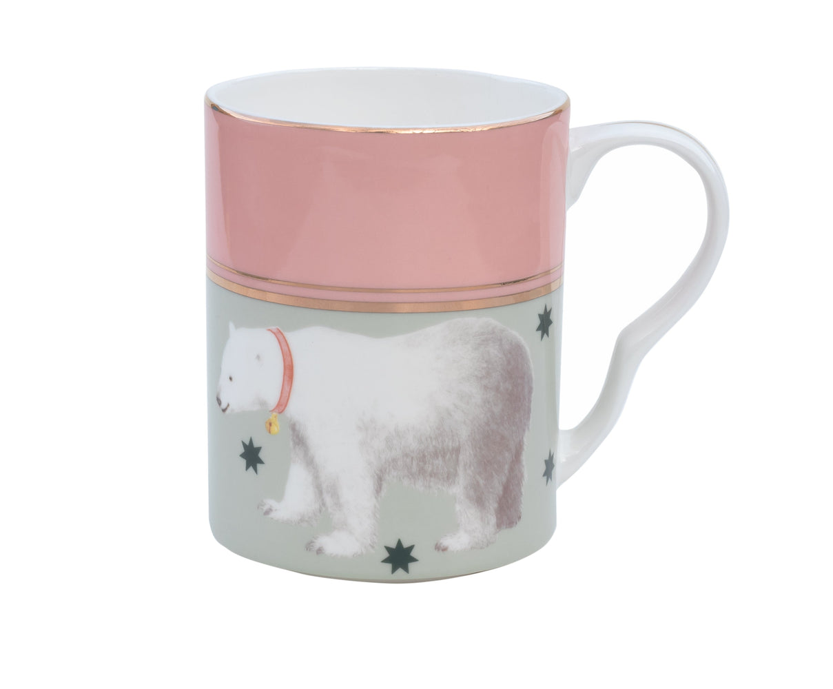 Yvonne Ellen Christmas Polar Bear Medium Mug