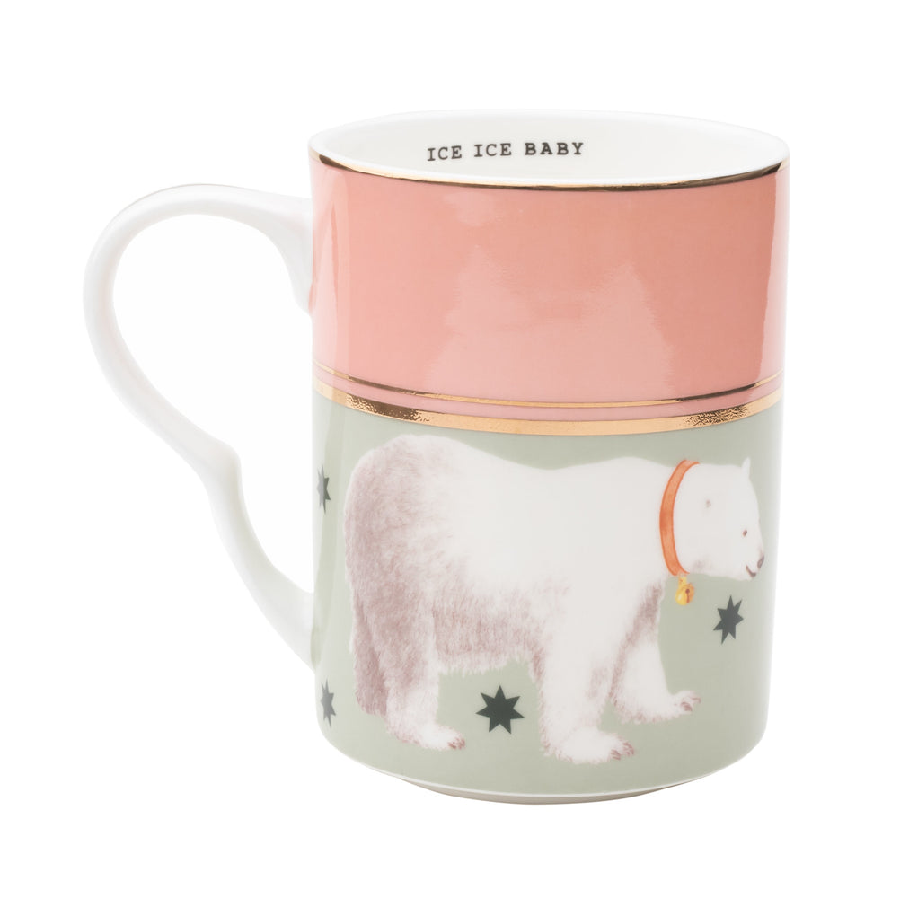 Yvonne Ellen Christmas Polar Bear Medium Mug