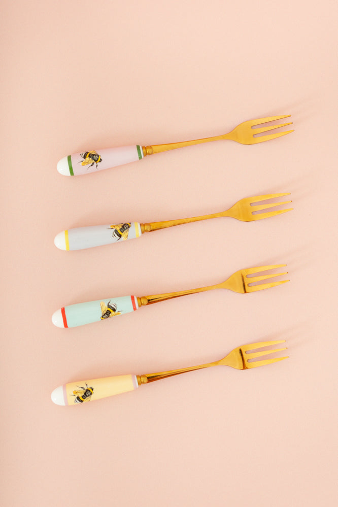 Yvonne Ellen Bee Cake Forks (Set of 4)