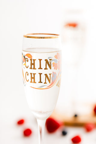 Yvonne Ellen Slogan Flute Glasses (Set of 2)