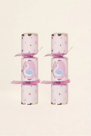 Pink Swan Mini Christmas Crackers