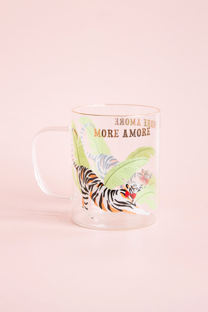 Yvonne Ellen Tiger Glass Mug