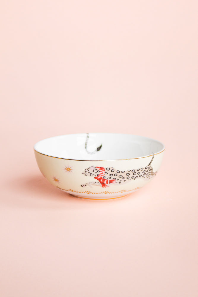 Yvonne Ellen Snow Leopard Treat Bowl