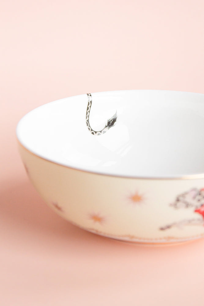 Yvonne Ellen Snow Leopard Treat Bowl