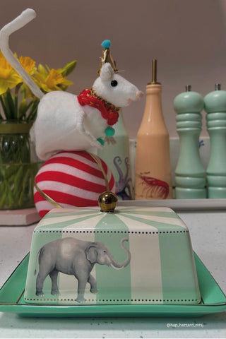 Yvonne Ellen Elephant Butter Dish