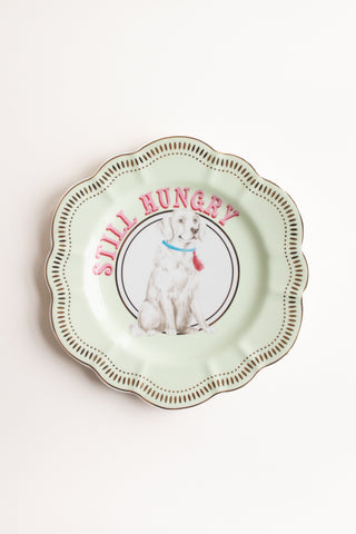 Yvonne Ellen Labrador Flower Plate (23cm)