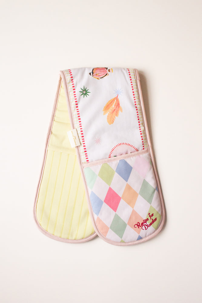 Yvonne Ellen Harlequin Double Oven Gloves