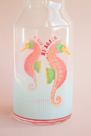 Seahorse Glass Carafe