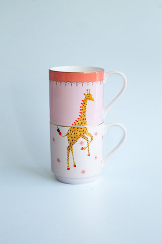 Giraffe Stacking Mugs (2PC)