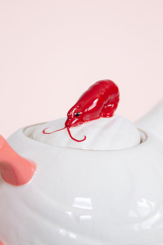 Shell Tea Cup and Pot for One