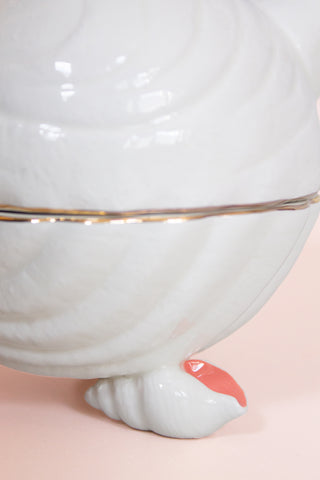 Shell Tea Cup and Pot for One