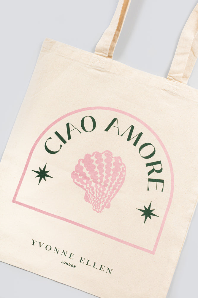 Yvonne Ellen Ciao Amore Cotton Tote Bag
