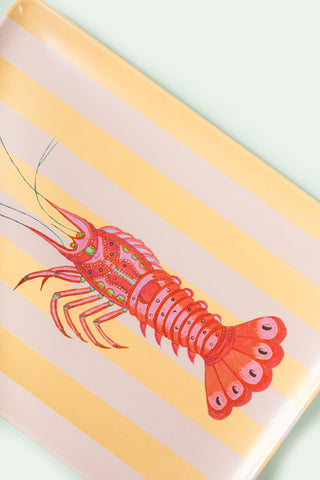 Yvonne Ellen Large Lobster Melamine Picnic Tray