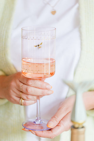 Yvonne Ellen Bee Wine Glasses (Set of 2)