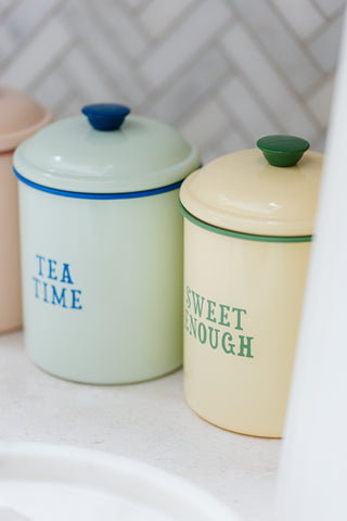 Yvonne Ellen Enamel Storage Tin (Sugar)
