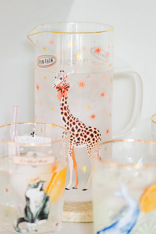 Yvonne Ellen Giraffe Glass Jug