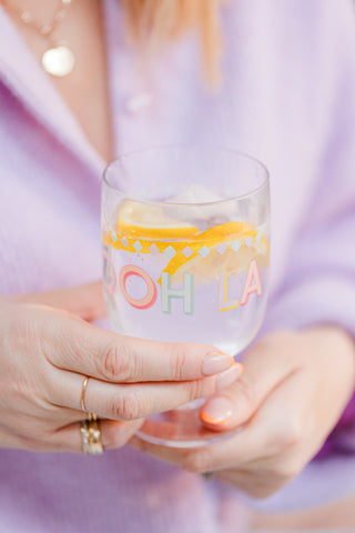 Yvonne Ellen Slogan Plastic Wine Glasses (Set of 4)