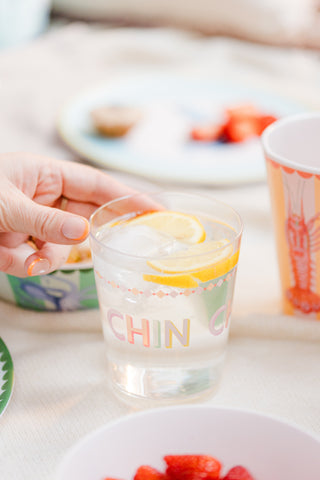 Yvonne Ellen Slogan Plastic Tumbler Glasses (Set of 4)