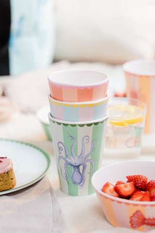 Yvonne Ellen Animal Melamine Tall Cups (Set of 4)