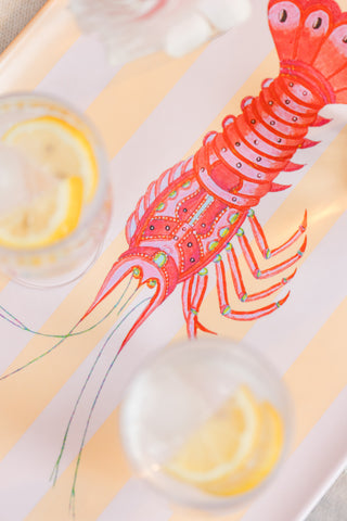 Yvonne Ellen Large Lobster Melamine Picnic Tray