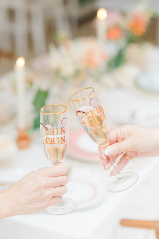 Yvonne Ellen Slogan Flute Glasses (Set of 2)