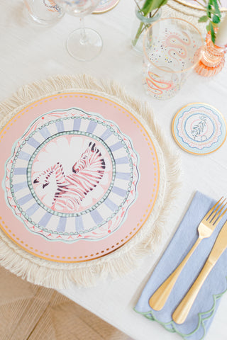 Yvonne Ellen Round Cork Back Placemats (Set of 4)