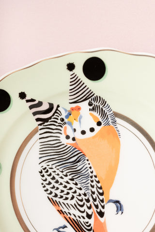 Yvonne Ellen Budgie Tea Plate 16cm