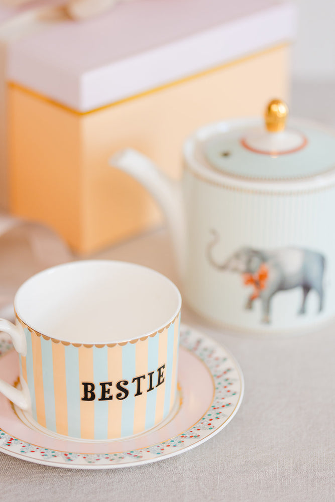 Yvonne Ellen Bestie Teacup & Saucer