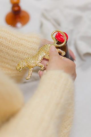Cheetah Bottle Opener