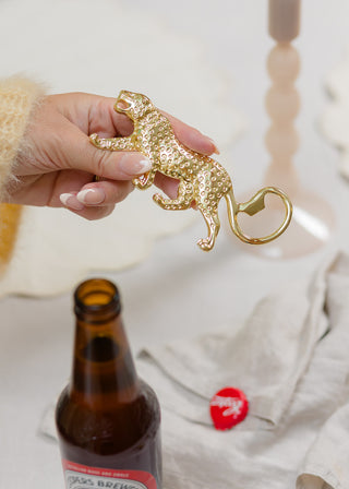 Cheetah Bottle Opener