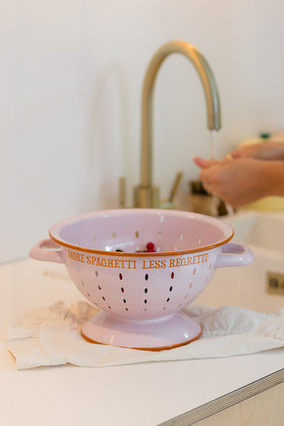 More Spaghetti Enamel Colander
