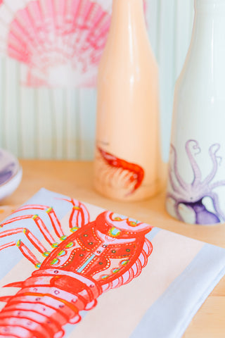 Yvonne Ellen Lobster/Bon Appetit Tea Towels (Set of 2)