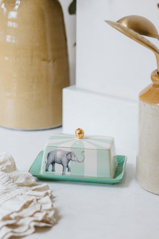 Yvonne Ellen Elephant Butter Dish