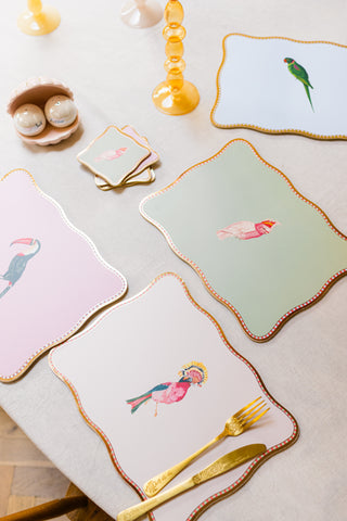 Birds Cork Back Placemats (Set of 4)