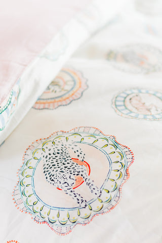 Yvonne Ellen Vintage Plates Oxford Pillowcase Pair